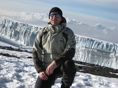 Volker Reinsch auf dem Kilimanjaro