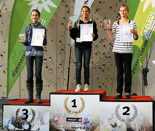 Tonje Kleinert (Bildmitte): Landesmeisterin NRW 2011 weibliche Jugend C
