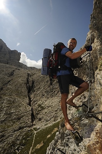 Martl Jung: Am Klettersteig