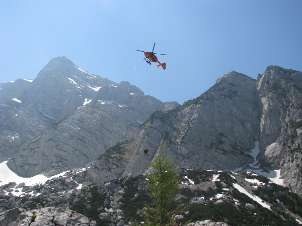 Hubschrauberbergung  Bergwacht Bayern