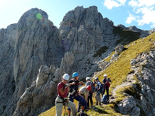 Klettersteigtour mit ehrenamtlicher Leitung / Foto: DAV Rheinland-Kln