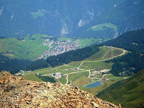 Blick nach Serfaus