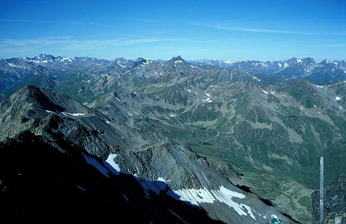 Blick nach Westen in die Samnaungruppe