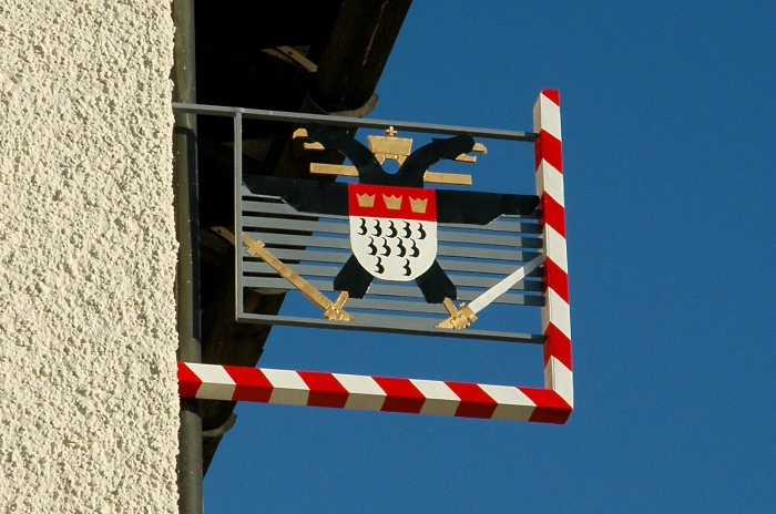 [94] Kölner Wappen am Kölner Haus / Foto: Kalle Kubatschka