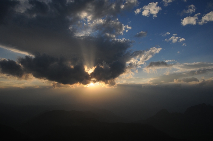 [138] Sonnenuntergang auf der Klner Htte, Rosengarten / Foto: Kalle Kubatschka