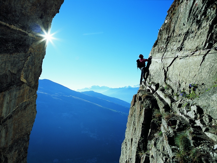 [176] Leukabader Klettersteig / Foto: Bernd Ritschel