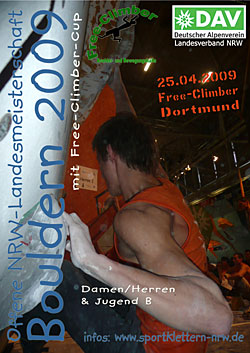 Plakat LM Bouldern 2009