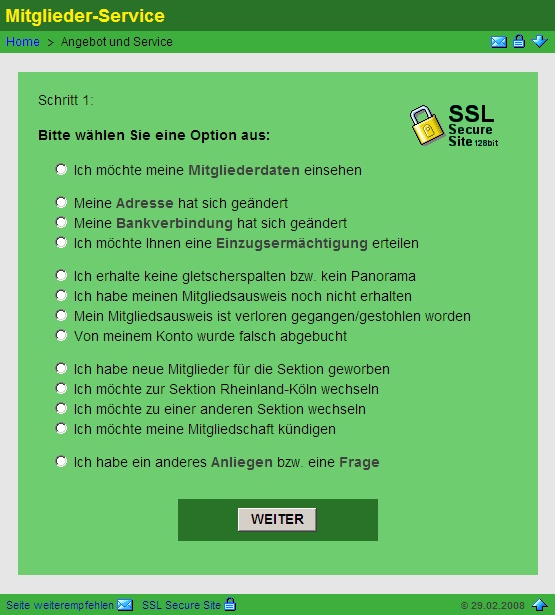 Mitglieder-Service