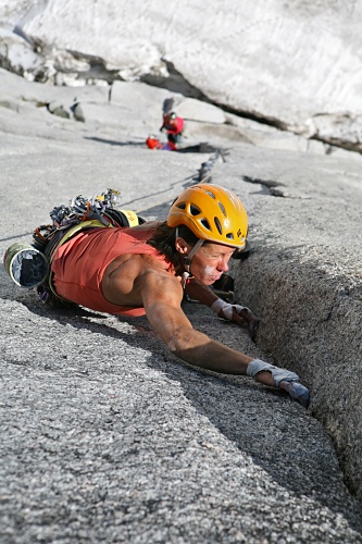 Route: Sentero Norte 5.13-, Snowpatchspire, Canadian Rockies %A9Jon Walsh