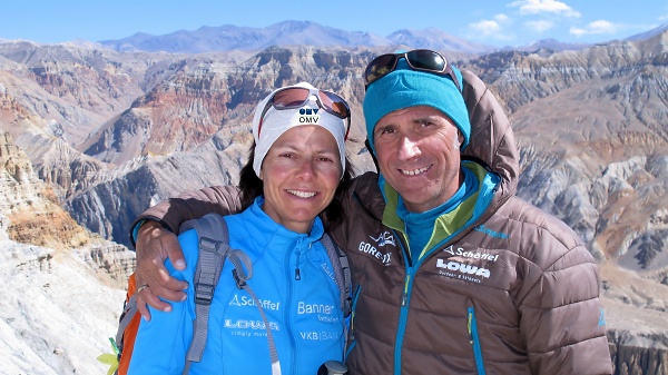 Gerlinde Kaltenbrunner und Ralf Dujmovits