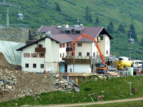 Bauarbeiten am Klner Haus  Walter Kerscher