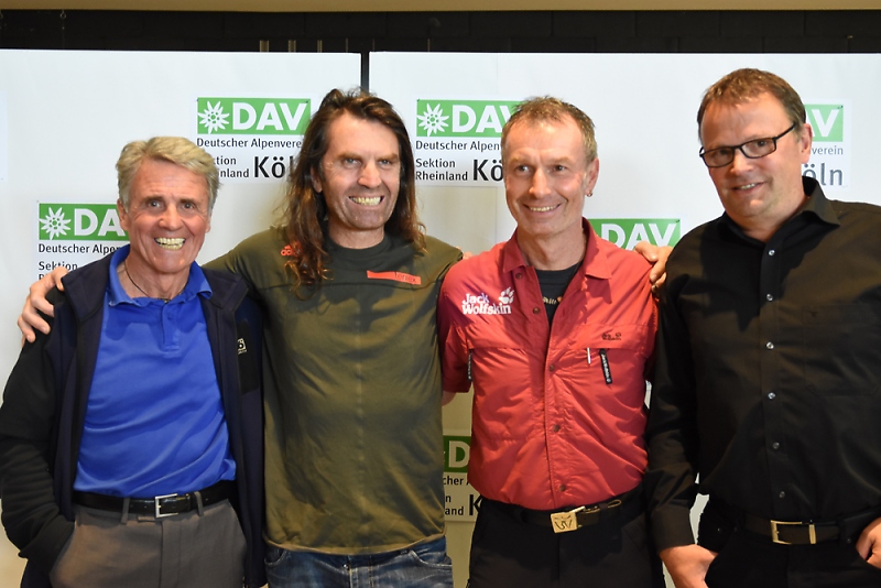 8. K%EF%BF%BD%EF%BF%BDlner AlpinTag: Peter Habeler, Thomas Huber, Dieter Glogowski, Peter Brunnert