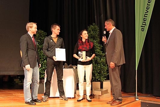 Sebastian Balaresque, Guido K%EF%BF%BD%EF%BF%BDstermeyer, DAV-Preistr%EF%BF%BD%EF%BF%BDgerin Juliane Wurm, Thomas Bucher