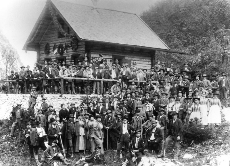 Einweihung der H%C3%B6llentalangerh%C3%BCtte im Jahre 1894