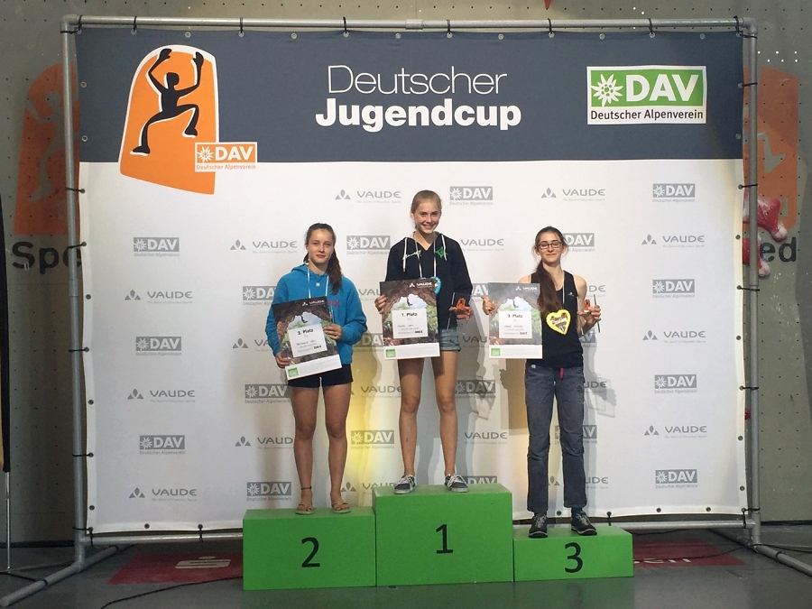 Hannah Meul (1.), Frederike Fell (2.), Hannah Pongratz (3.)