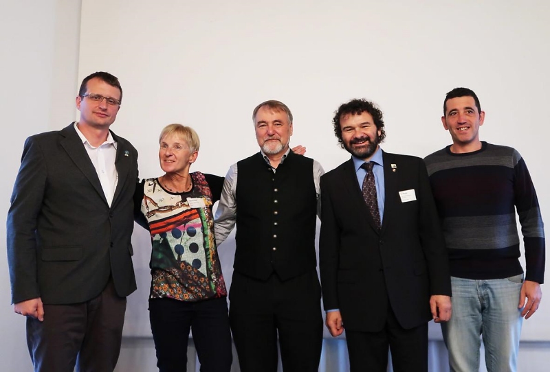 Das Prsidium der EUMA: Bojan Rotovnik, Dr. Ingrid Hayek, Roland Stierle, Jan Bloudek, Juan Jess Ibanez Martn