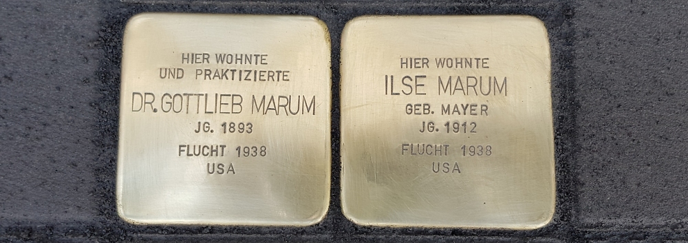 Stolpersteine f%EF%BF%BD%EF%BF%BDr das Ehepaar Marum