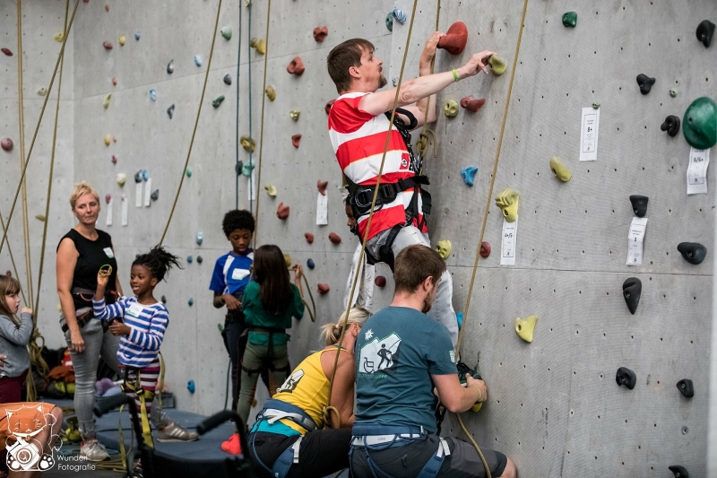 Handicapklettern beim Actionsport-Tag