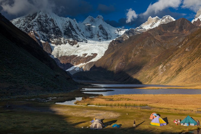 Camp in der Cordillera Huayhuash