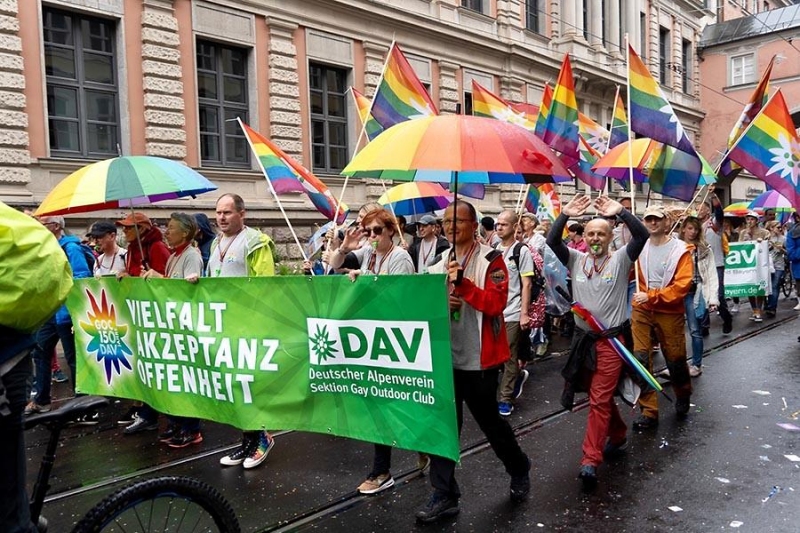 CSD in M%EF%BF%BDnchen mit dem Gay Outdoor Club: Vielfalt, Akzeptanz, Offenheit