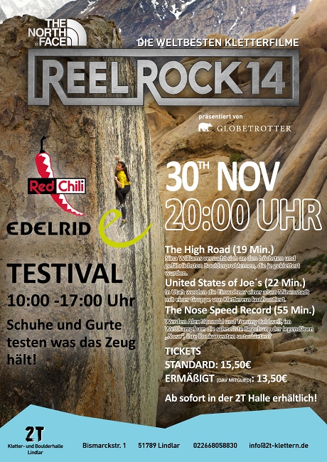 ReelRock 14 in der 2T Kletter- und Boulderhalle in Lindlar