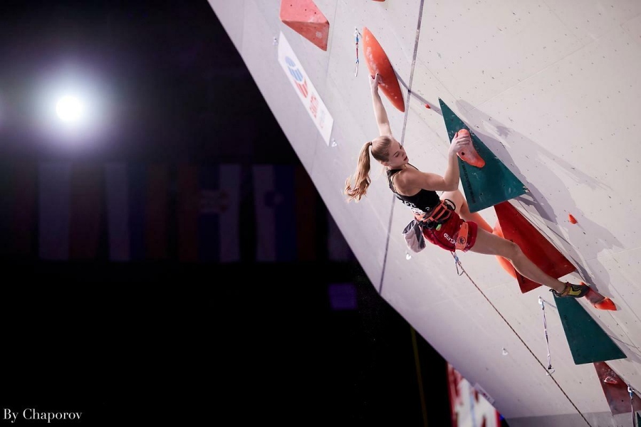 Hannah Meul bei der Europameisterschaft in Moskau / Foto Stepan Chaporov © Deutscher Alpenverein Sektion Rheinland-Köln