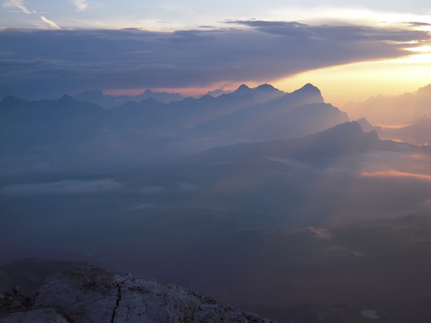 Sonnenaufgang am Piz Boe - Foto Kalle Kubatschka