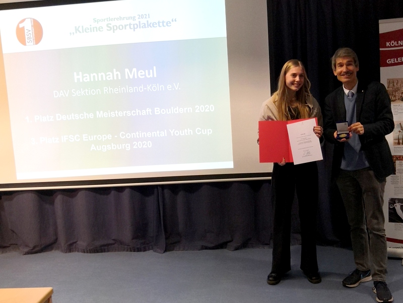 Hannah Meul bei der Verleihung - Foto: Monique Heimann