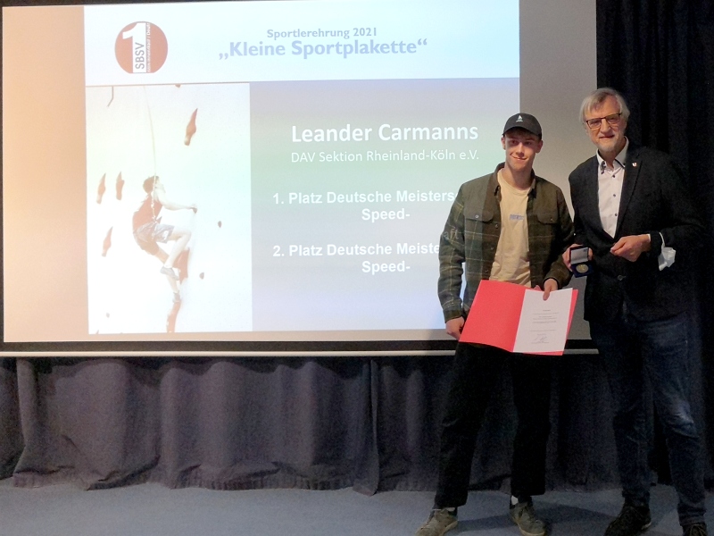 Leander Carmanns und Andreas Hupke bei der Verleihung - Foto: Monique Heimann