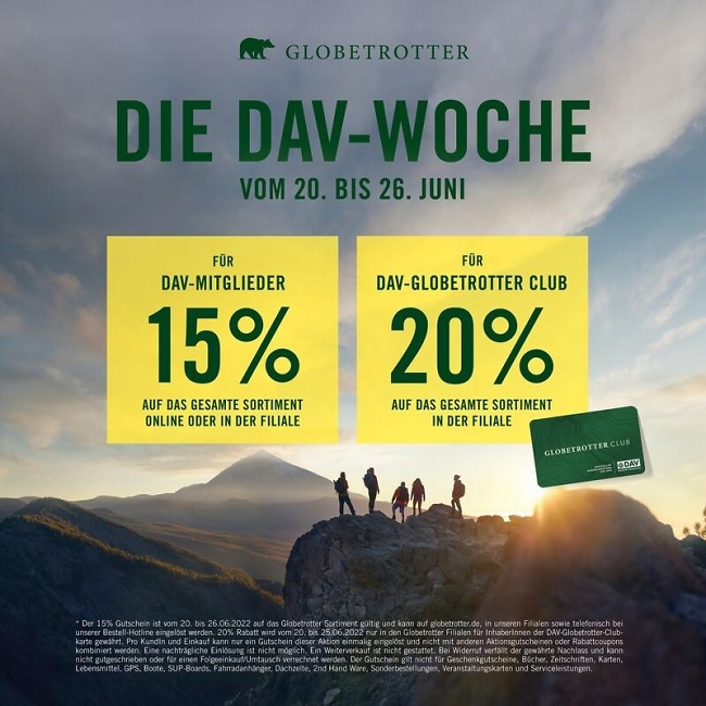 DAV-Woche bei Globetrotter