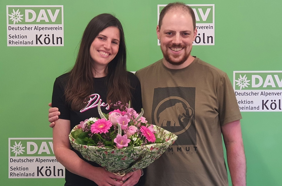 21.000 Mitglieder im K%C3%B6lner Alpenverein: Ehepaar Stefanie Stanka und Simon Kourgialis