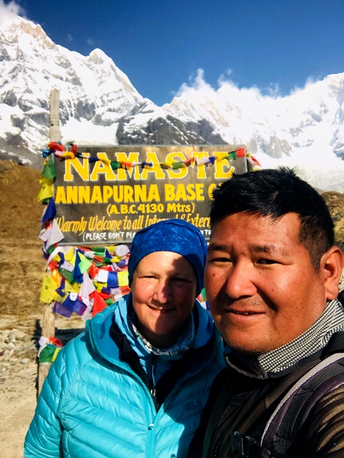 Pema Sherpa und Marion Siewert-Ley