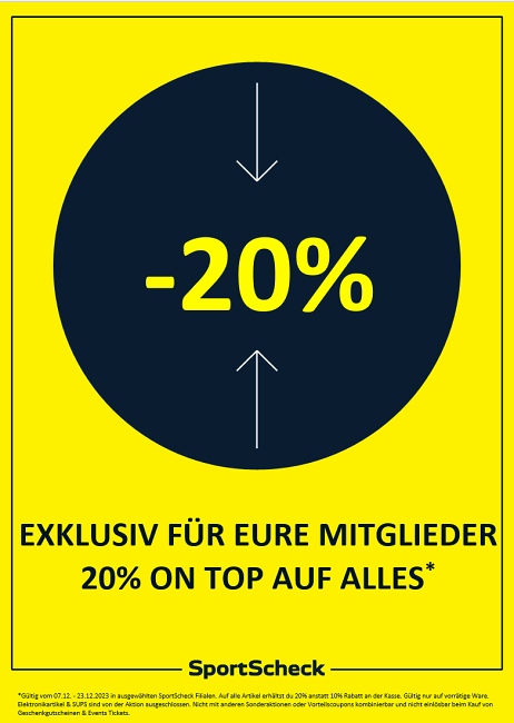 Dezember-Aktion bei Sport Scheck