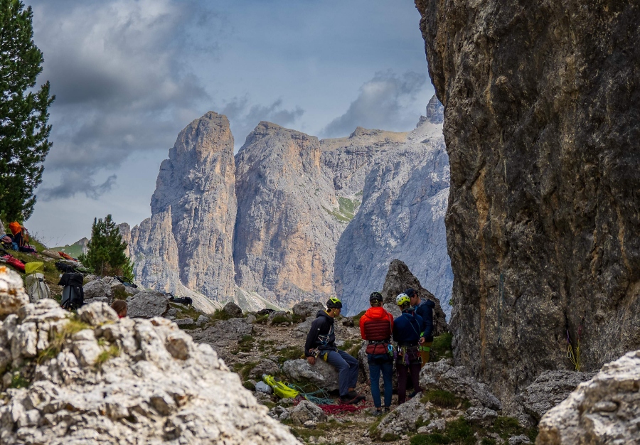 Der Expedkader beim Lehrgang in den Dolomiten / Foto: DAV/Philipp Abels
