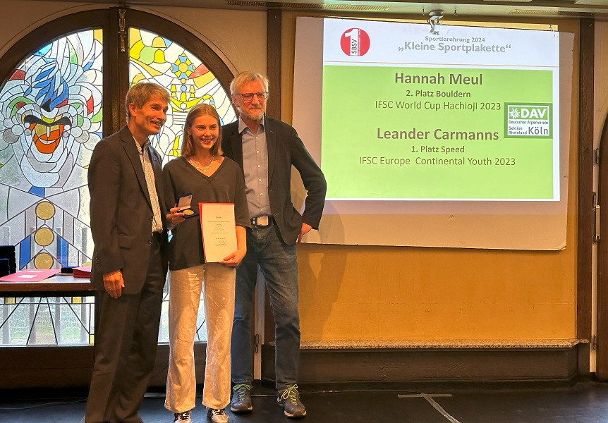 Hannah Meul bei der Sportler*innen-Ehrung 2024 / Foto: Danuta Fuchs