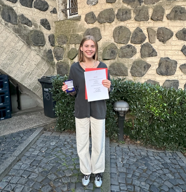 Hannah Meul bei der Sportler*innen-Ehrung 2024 / Foto: Danuta Fuchs