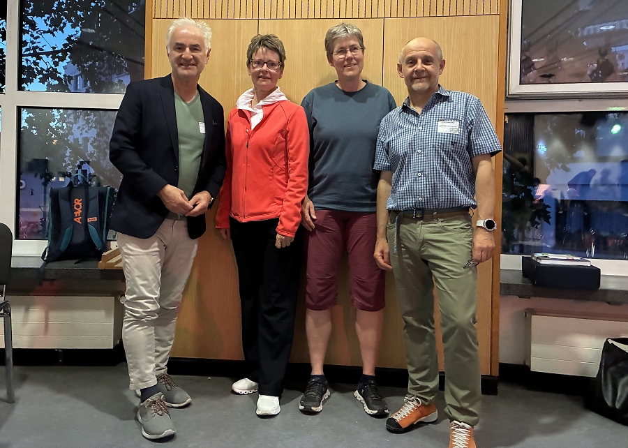Das Team der vier Vorsitzenden: Turan Caglayan, Jutta Kern, Renate Jaritz und Kalle Kubatschka / Foto: Carola Niemann