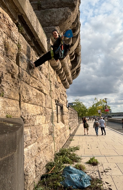 Aufr%C3%A4umaktion an der Hohenzollernbr%C3%BCcke / Foto: Stephan Ling
