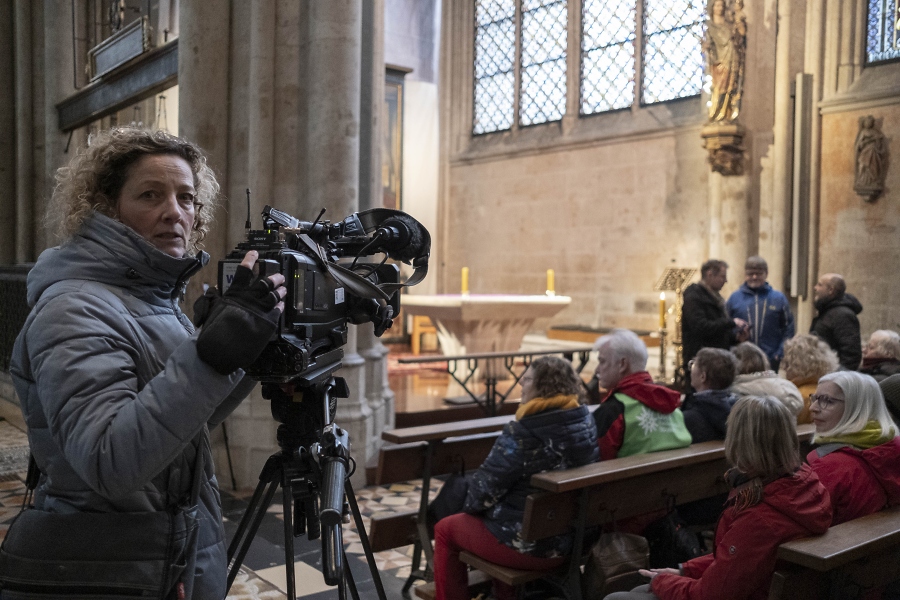 Der WDR filmt das Geschehen / Foto: Simone Szymanski