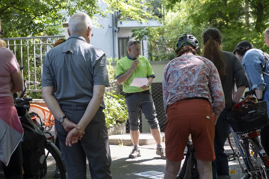 Stolperstein-Radtour / Foto: Simone Szymanski