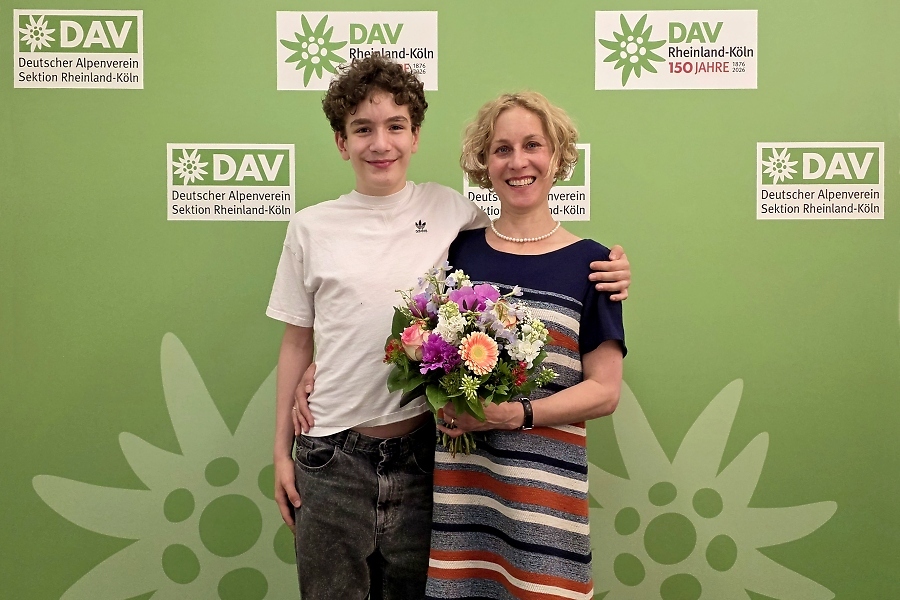 27.000 Mitglieder im K%C3%B6lner Alpenverein - Ursula Harnischfeger-Lochmann und ihr Sohn Erik / Foto: DAV Rheinland-K%C3%B6ln/Kalle Kubatschka