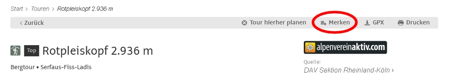 Tour merken