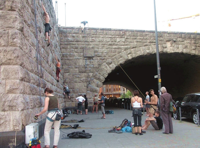 Kletteranlage Hohenzollernbrcke, Kln, Sektoren E1-E4 und D / Foto: DAV Rheinland-Kln