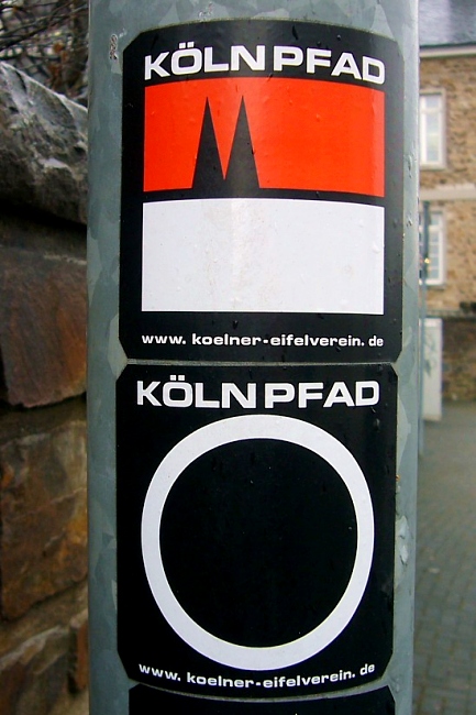 Wegmarkierung des K%C3%B6lnpfad