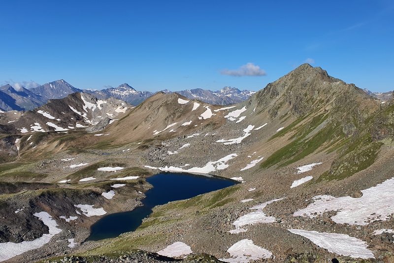 Blick vom Hexensattel zum Gmaiersee